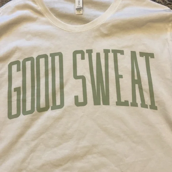 GOOD SWEAT LS CROP DESERT SAGE SIZE LARGE - Picture 3 of 7
